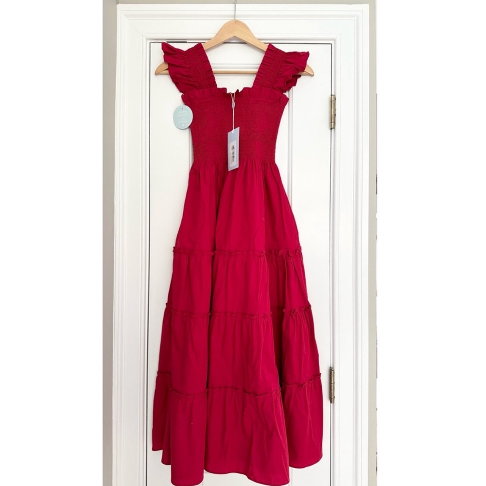 Hill House Home Ellie Nap Dress Victorian Red cotton